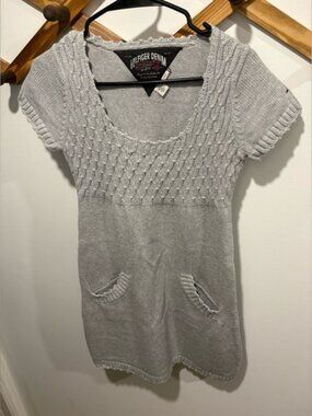 Vintage HILFIGURE DENIM 100% cotton sweater dress